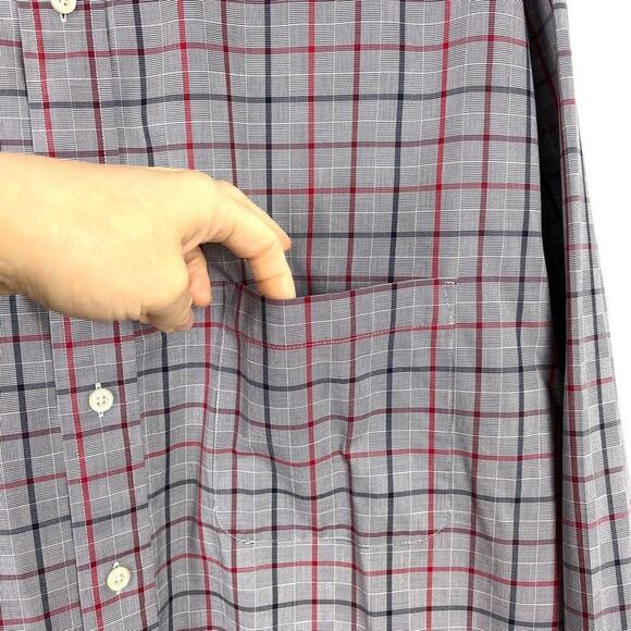 Daniel Cremieux Size 2XT Blue Striped Long Sleeve Button Down Dress Shirt - Picture 6 of 12